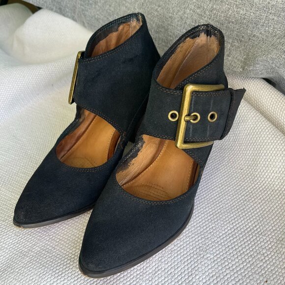 Corso Como Bernadette Ankle Bootie Buckle Heel dyed Black - Picture 2 of 10